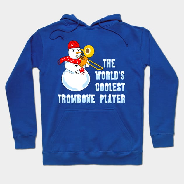 Coolest Trombone Player Hoodie by Barthol Graphics